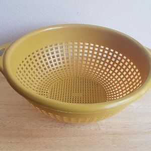 Mustard Yellow Vintage Colander